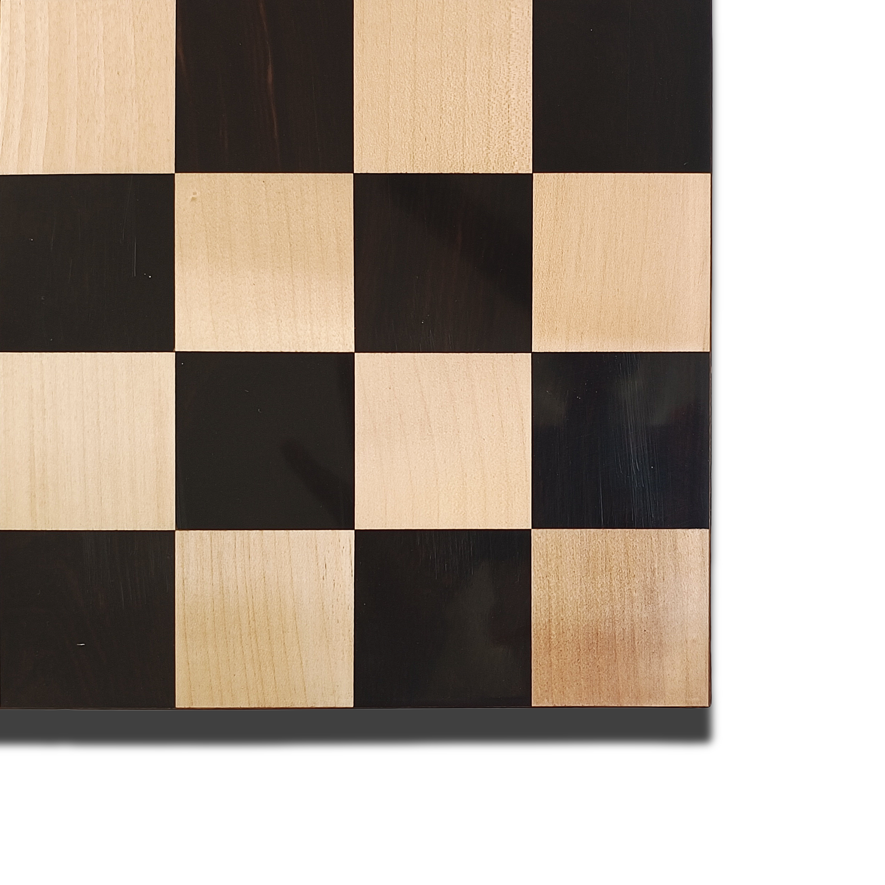 16″ Ebony & Maple Luxury Chess Board – 50mm Squares (2″ Squares) My Chess Sets