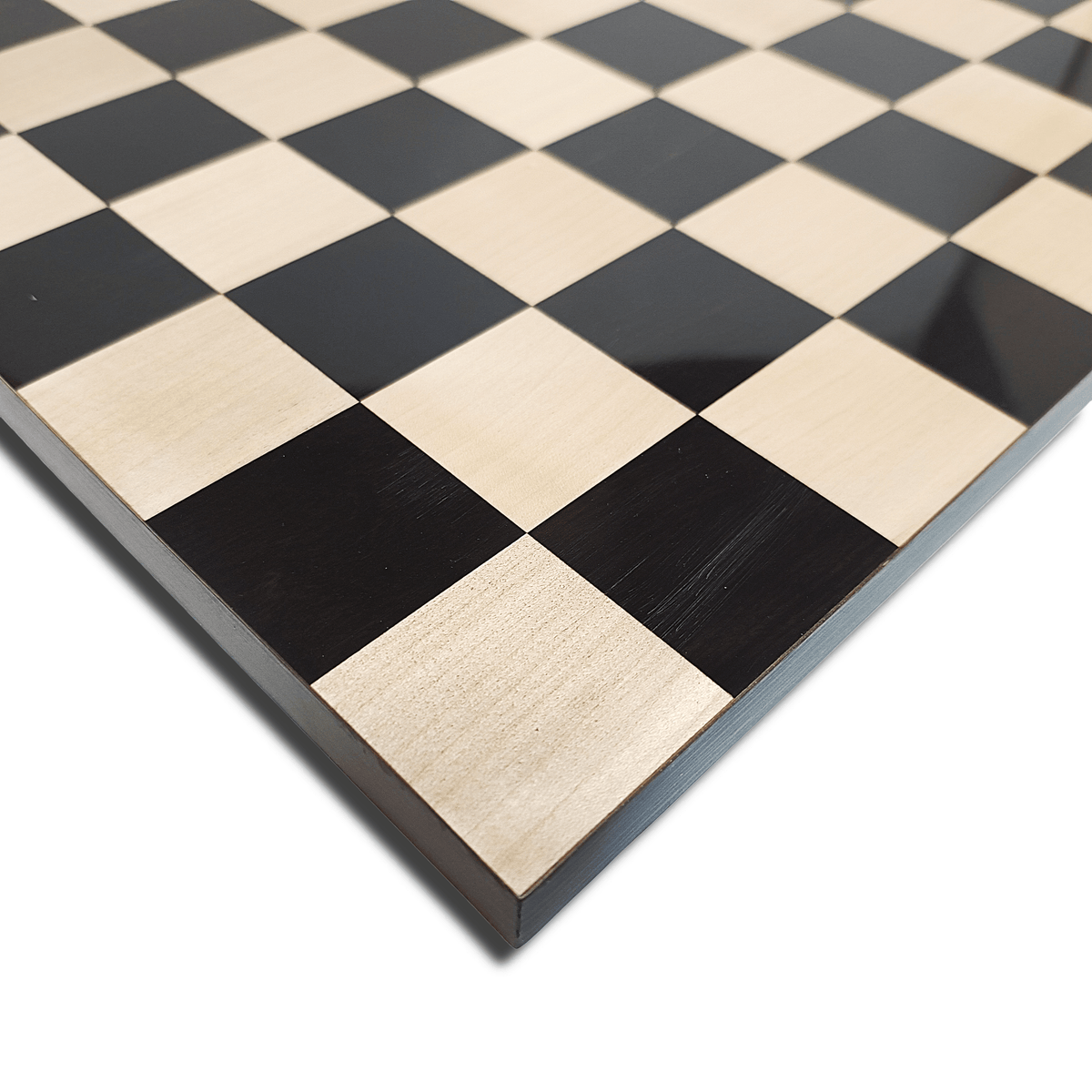 Russian Zagreb Burnt Hand-Carved Chess Set (3.9″ King) with 16″ Ebony & Maple Luxury Board – 50mm Squares My Chess Sets