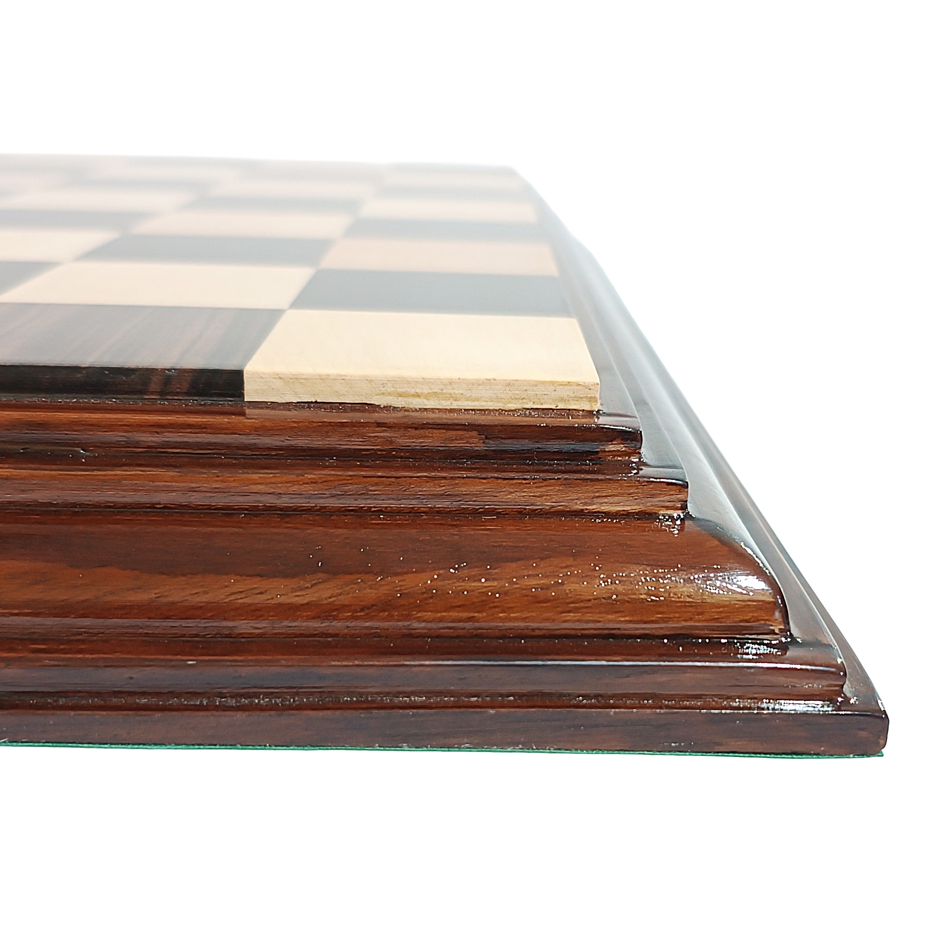 Ebony, Boxwood & Acacia Steps Luxury Wooden Chess Board My Chess Sets