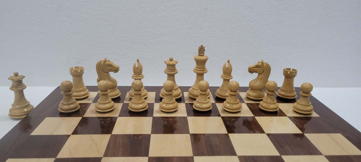 Limited Edition Anjan and Ebony Royal Chessmen Luxury Professional Chess Set - My Chess Sets