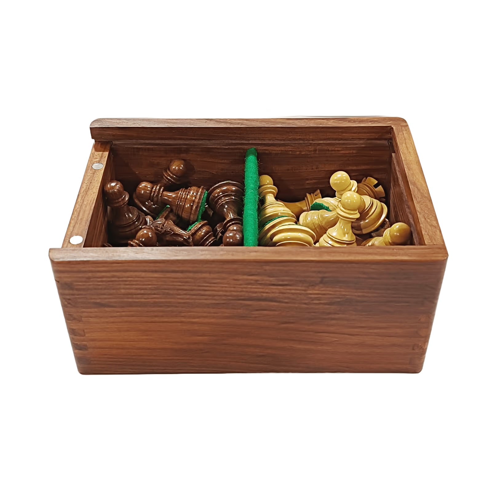 3.85” Professional Colombian Style Staunton Chess Set - Boxwood & Golden Rosewood with Golden Rosewood Board My Chess Sets