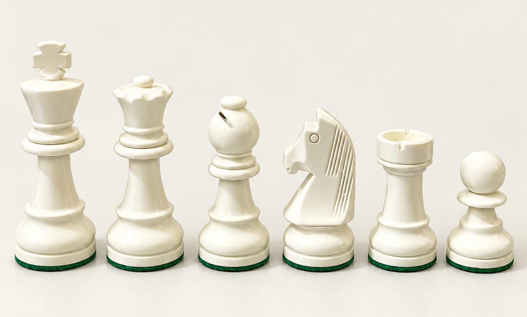 Royal Blue Finish Chess Set My Chess Sets