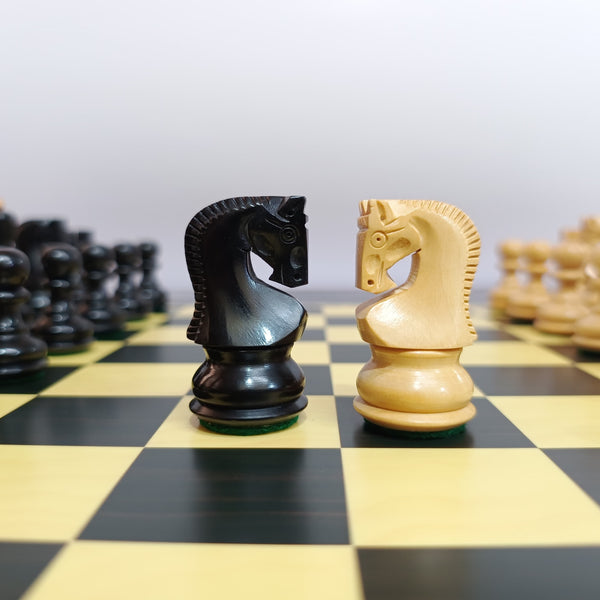 Russian Zagreb 59 Wooden Chess Set - Black & Cream Russian Zagreb 59 Wooden Chess Set - Black & Cream