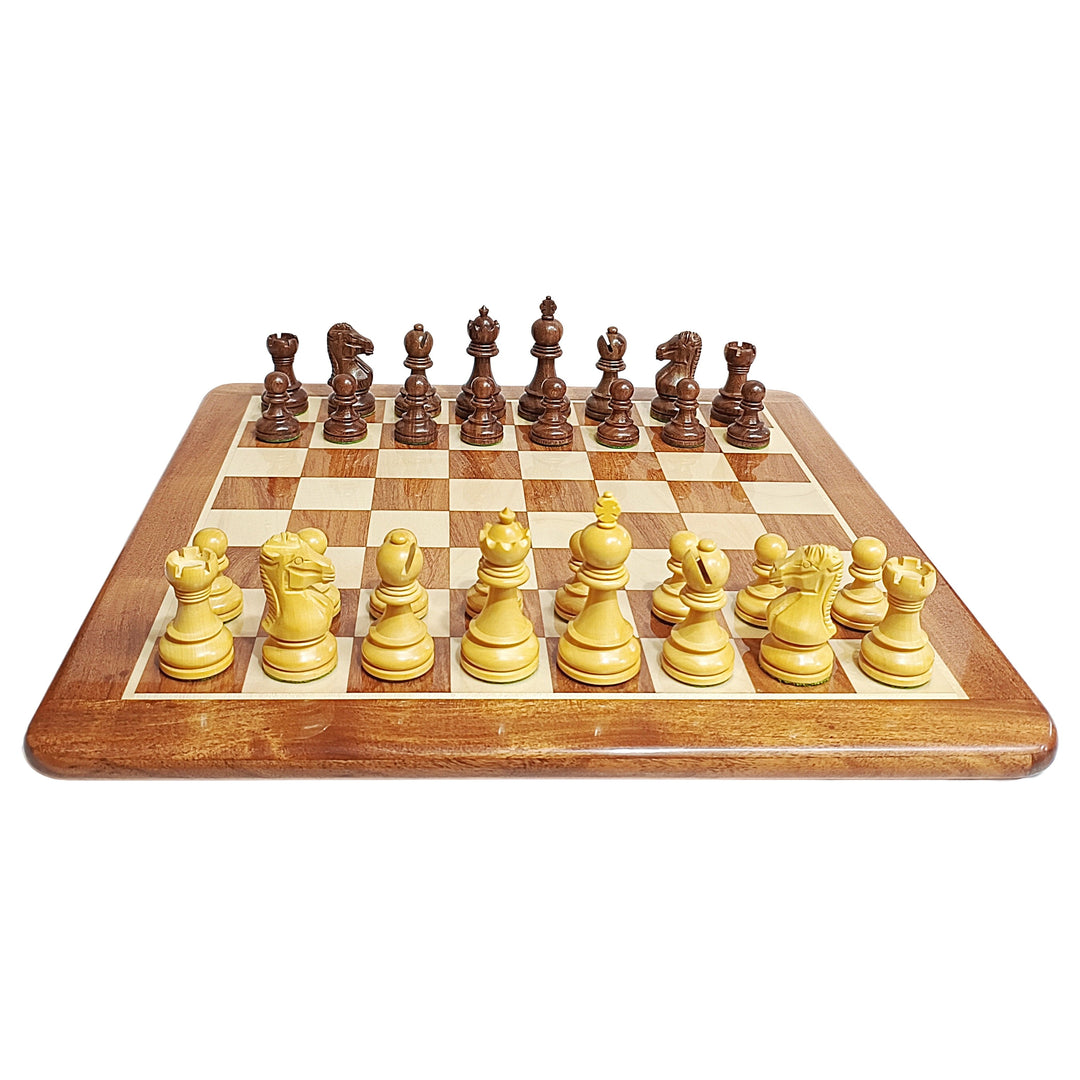 3.4” Taj Mahal Staunton Chess Set - Acacia & Boxwood My Chess Sets