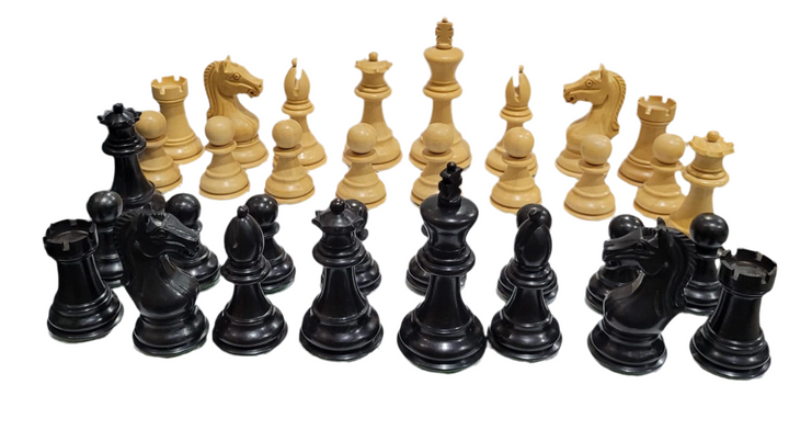 Limited Edition Anjan and Ebony Royal Chessmen Luxury Professional Chess Set