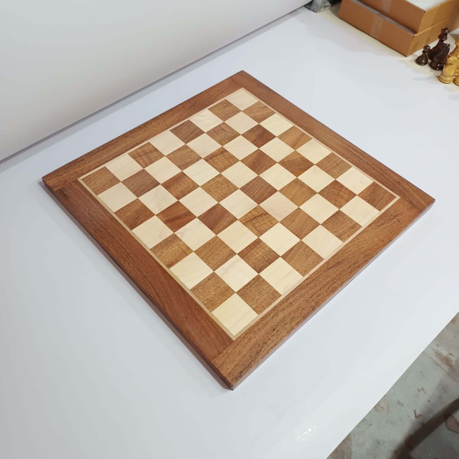 Handmade Professional Wooden Chess Board - Acacia and Boxwood