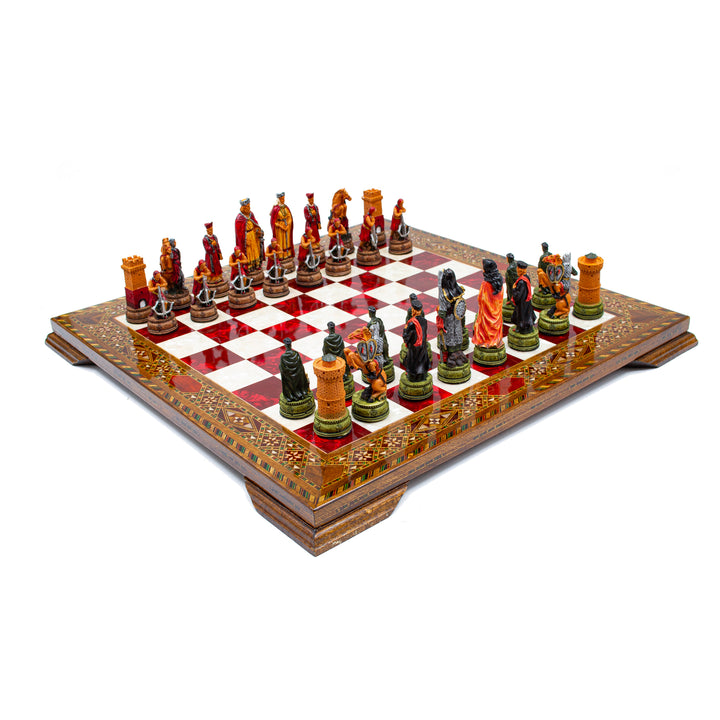 Vintage Camelot Themed Chess Set