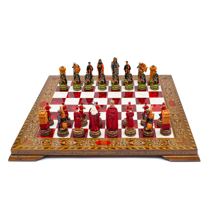 Vintage Camelot Themed Chess Set