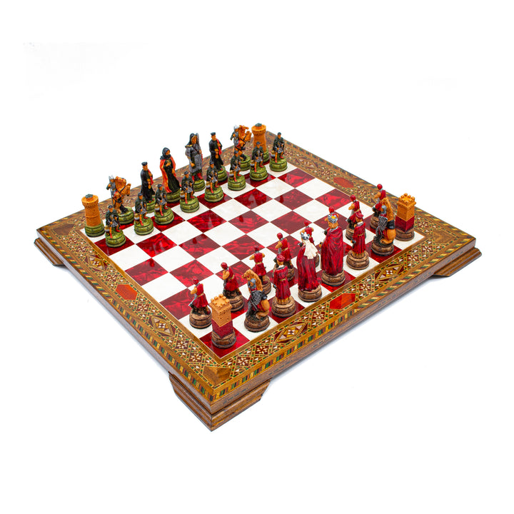 Vintage Camelot Themed Chess Set