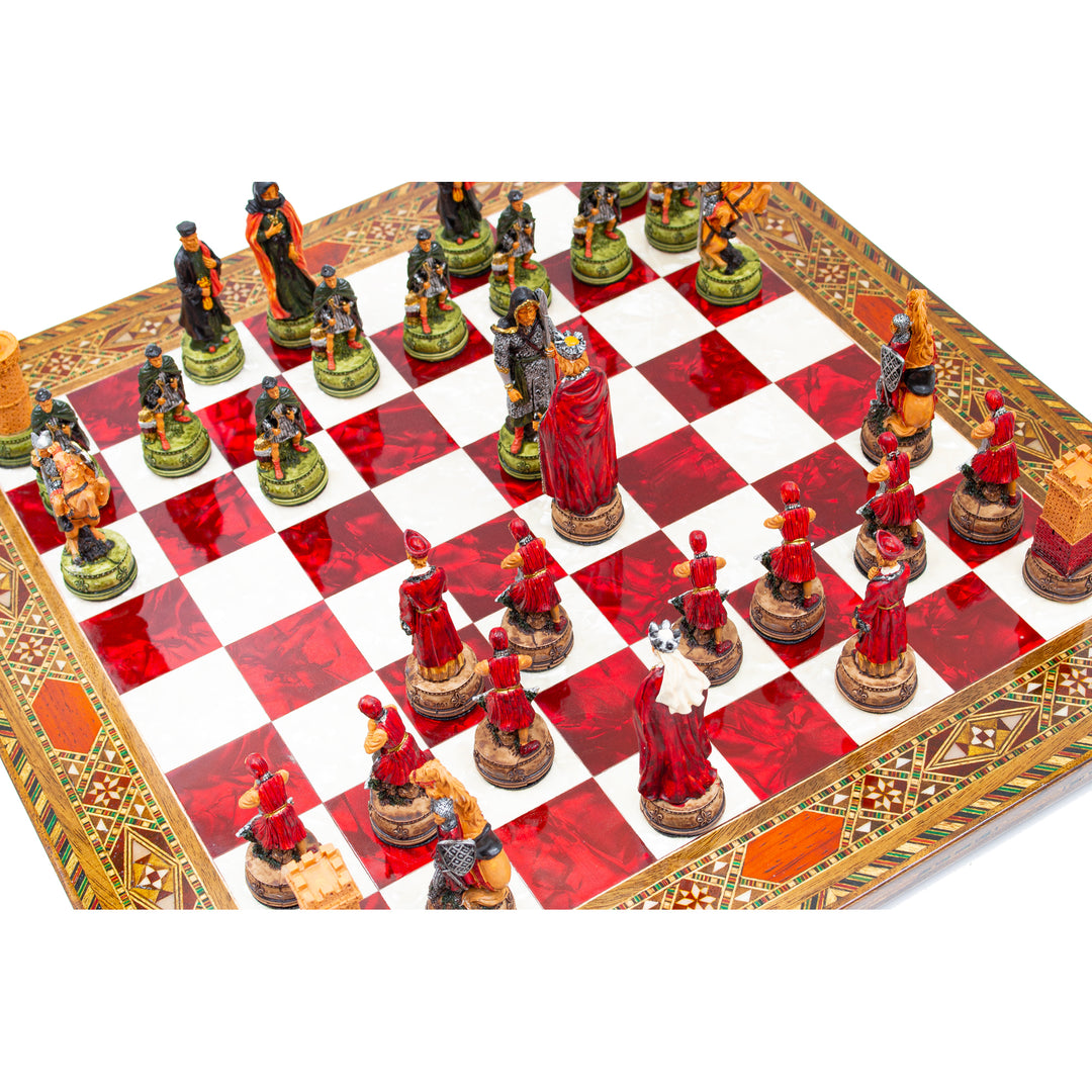 Vintage Camelot Themed Chess Set