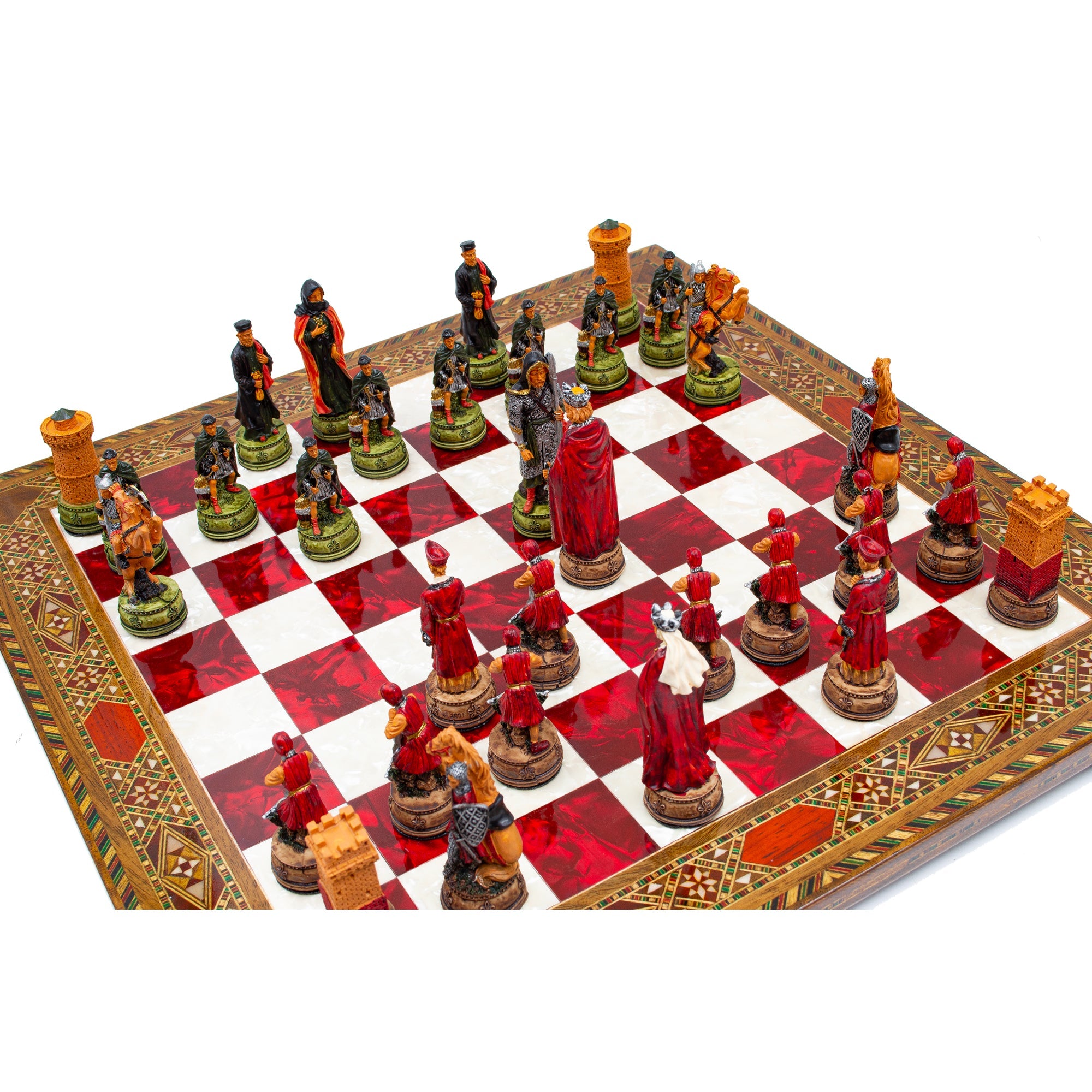 Luxury Vintage Camelot Army Themed Chess Set My Chess Sets