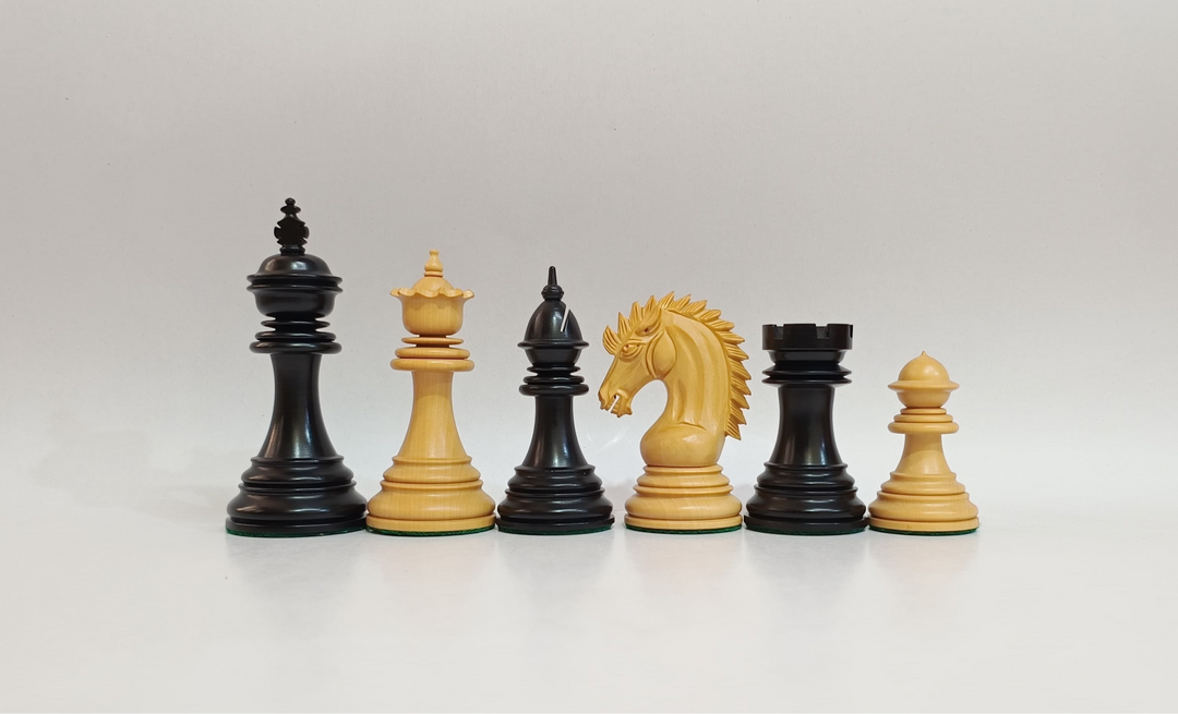 Luxury Staunton Chess Pieces - Ebony and Boxwood My Chess Sets