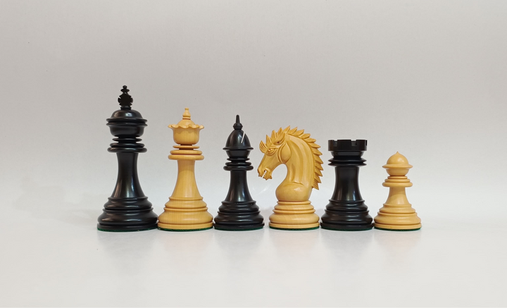 Luxury Staunton Chess Pieces - Ebony and Boxwood My Chess Sets