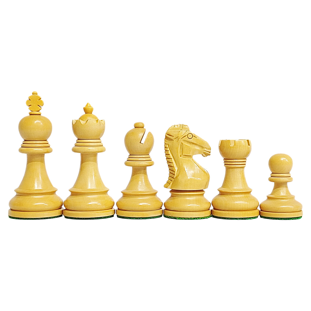 3.4” Taj Mahal Staunton Chess Pieces - Acacia & Boxwood - My Chess Sets