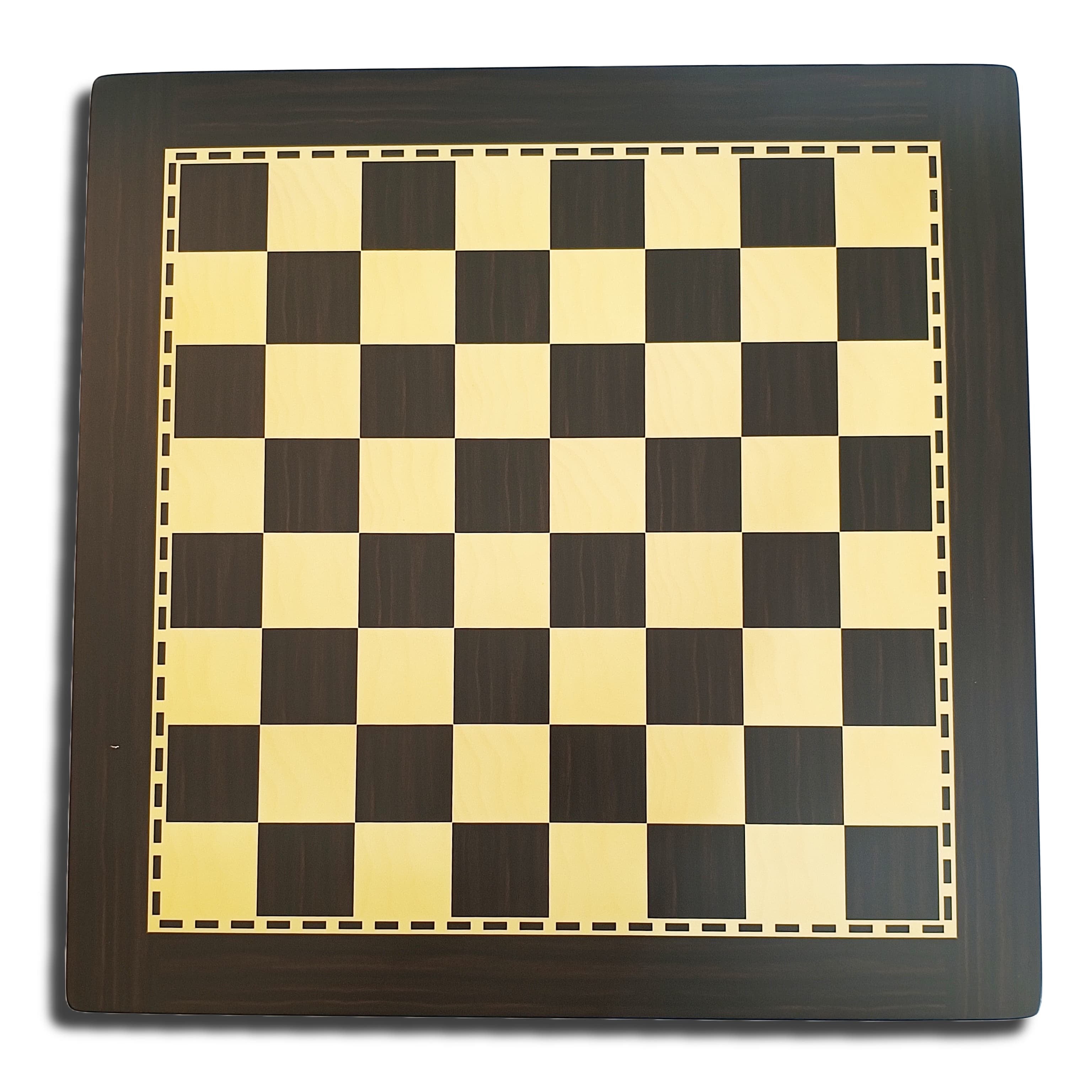 Elegant hand-crafted wooden chess board featuring acacia and boxwood finish, ideal for casual play or display.