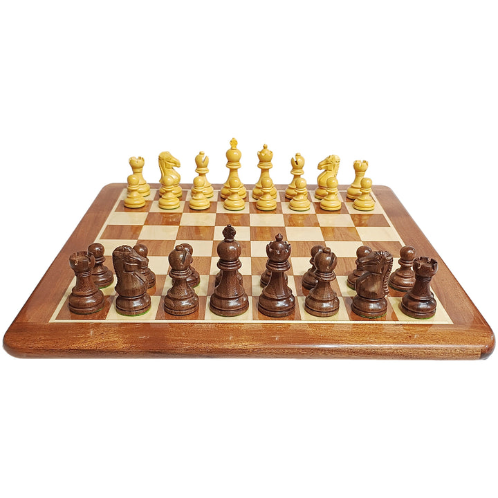 3.4” Taj Mahal Staunton Chess Set - Acacia & Boxwood My Chess Sets