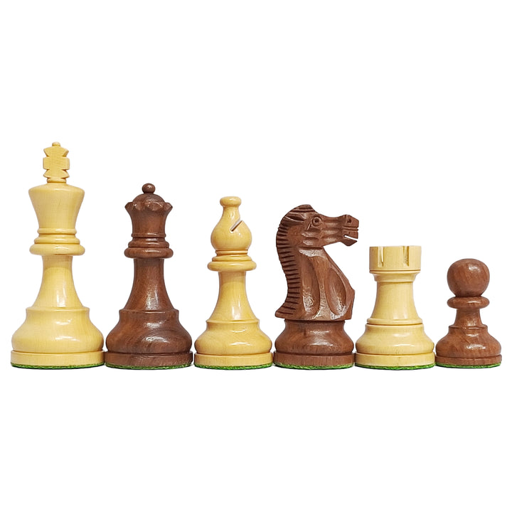 3.9” Professional Staunton Chess Set - Golden Rosewood Board