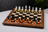 Flame and Frost Artist Hand Painted Luxury Chess Set My Chess Sets