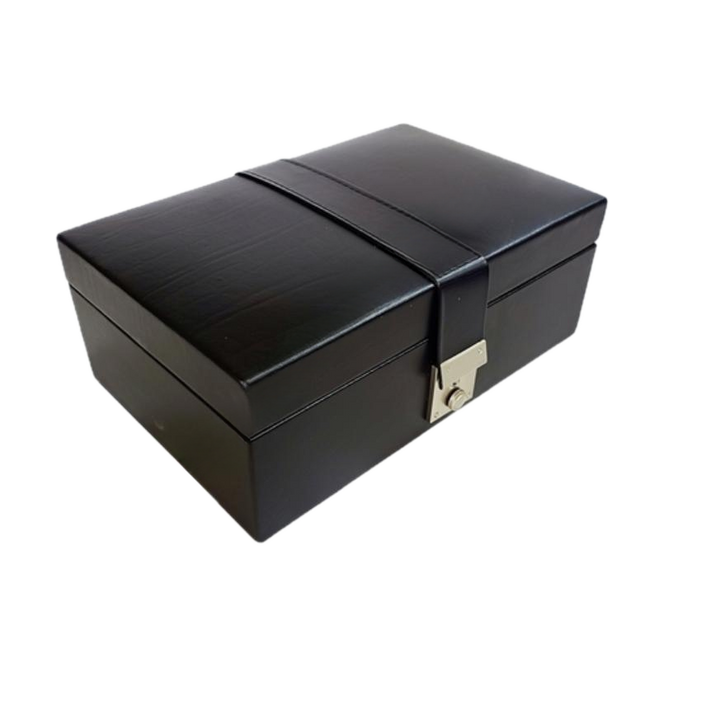 Genuine Leather Chess Box - Single partition belt design