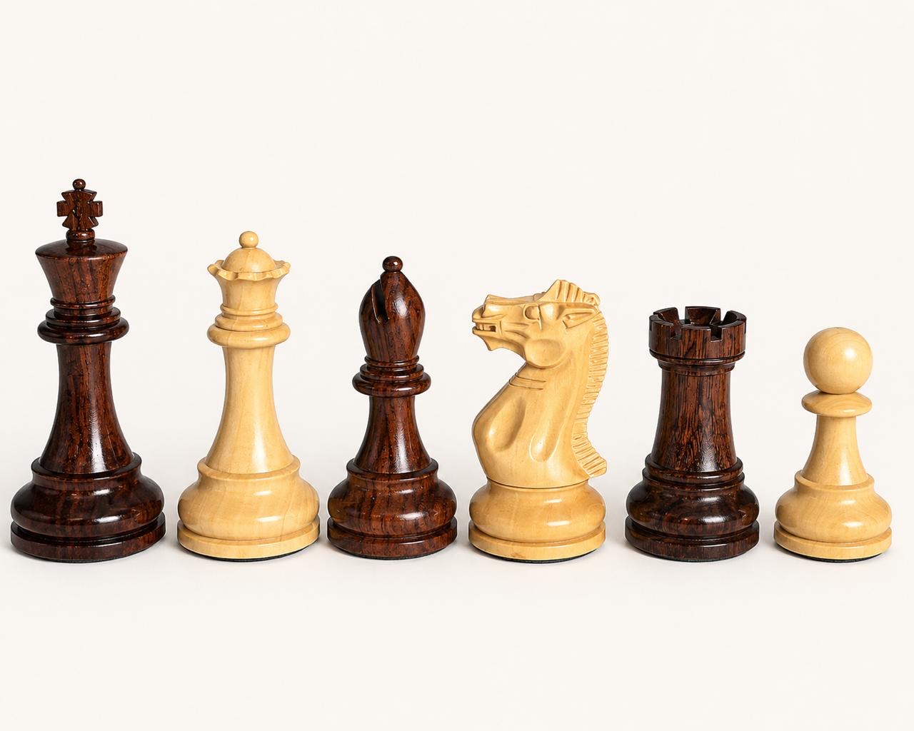 Luxury Staunton Wooden Chess Pieces - Boxwood & Anjan My Chess Sets