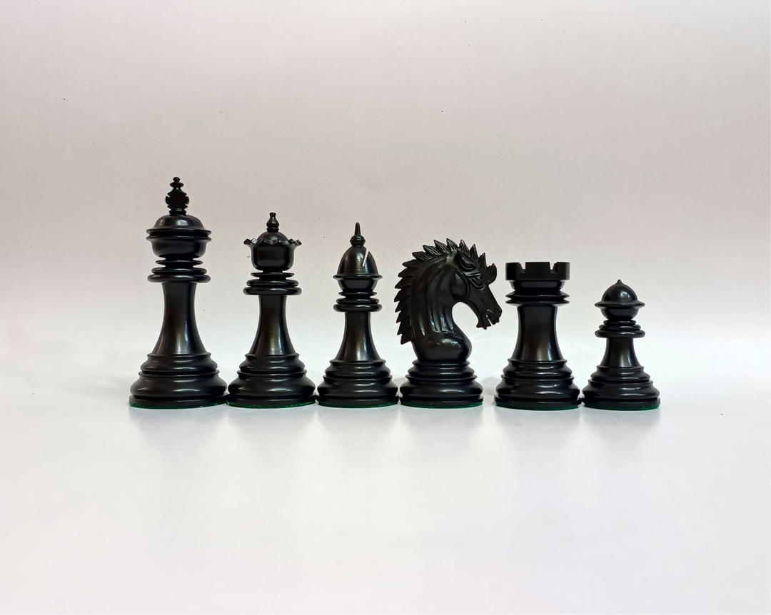Luxury Staunton Chess Pieces - Ebony and Boxwood