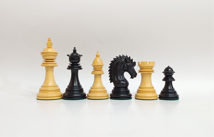 Luxury Staunton Chess Pieces - Ebony and Boxwood My Chess Sets
