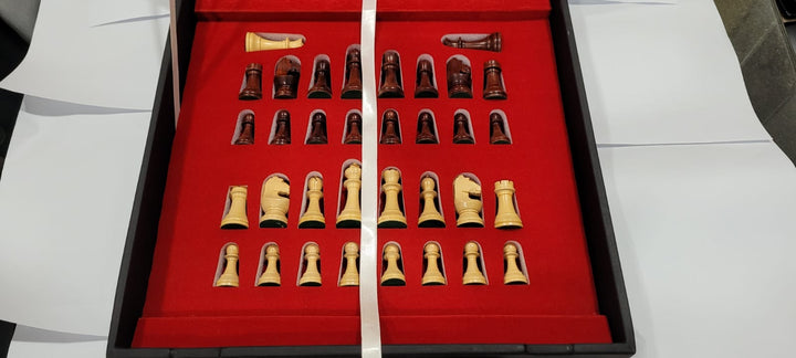 Special Edition Artist's Crafted Vintage Staunton Chess Set (BROWN)