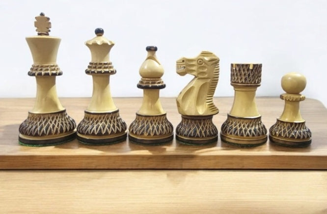 3.8” Burnt Blazed Series Staunton Chess Pieces