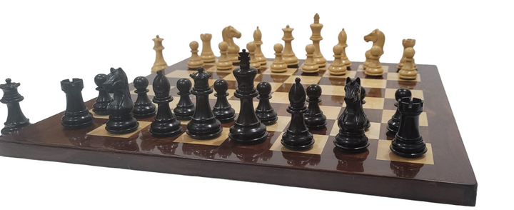 Limited Edition Anjan and Ebony Royal Chessmen Luxury Professional Chess Set