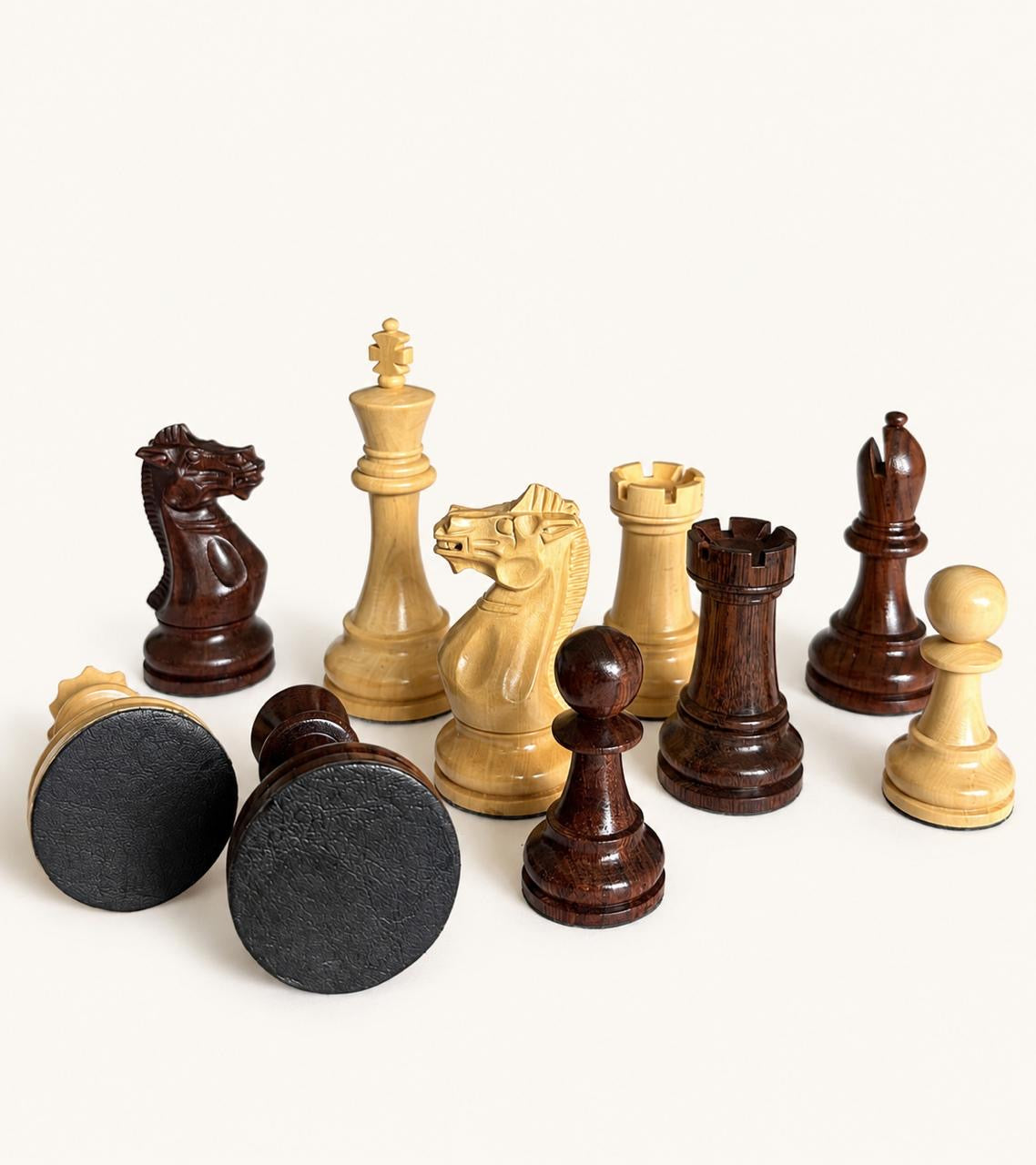 Luxury Staunton Wooden Chess Pieces - Boxwood & Anjan My Chess Sets