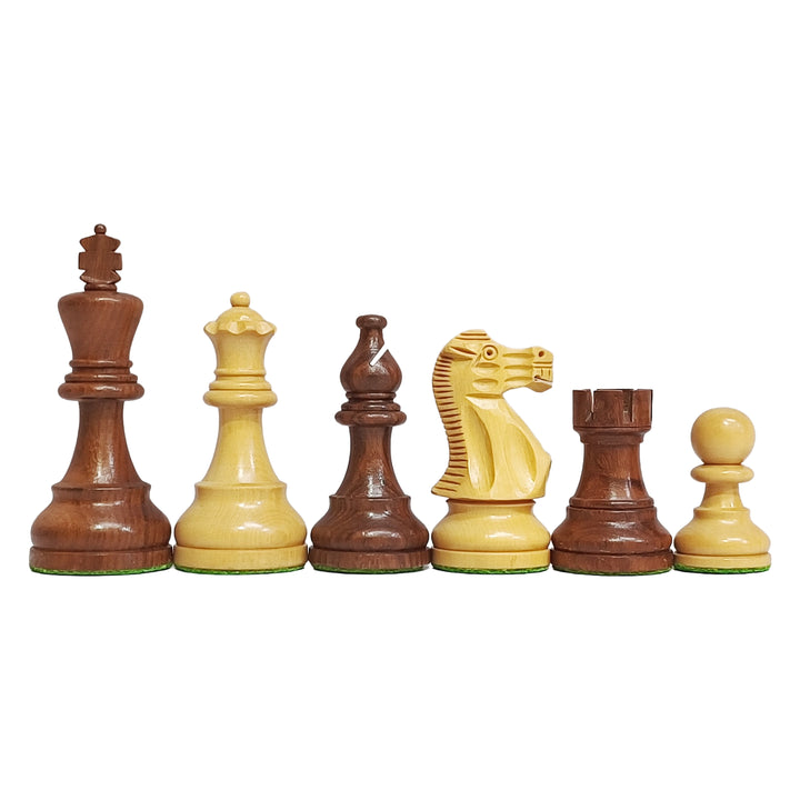 3.9” Professional Staunton Chess Set - Golden Rosewood Board