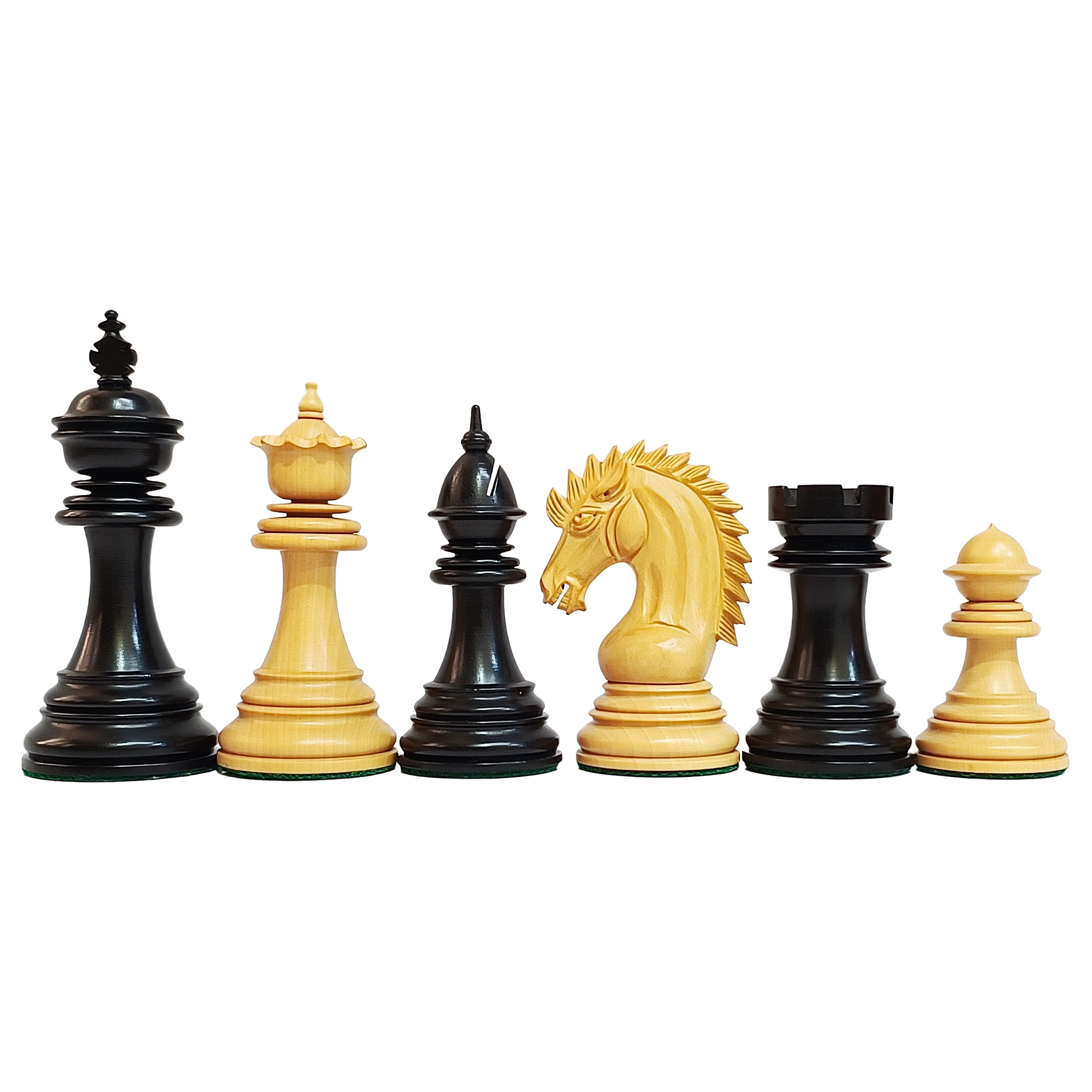 Luxury Staunton Chess Pieces - Ebony and Boxwood - My Chess Sets