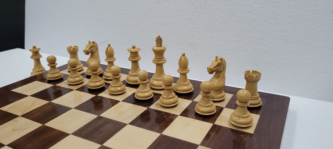 Limited Edition Anjan and Ebony Royal Chessmen Luxury Professional Chess Set