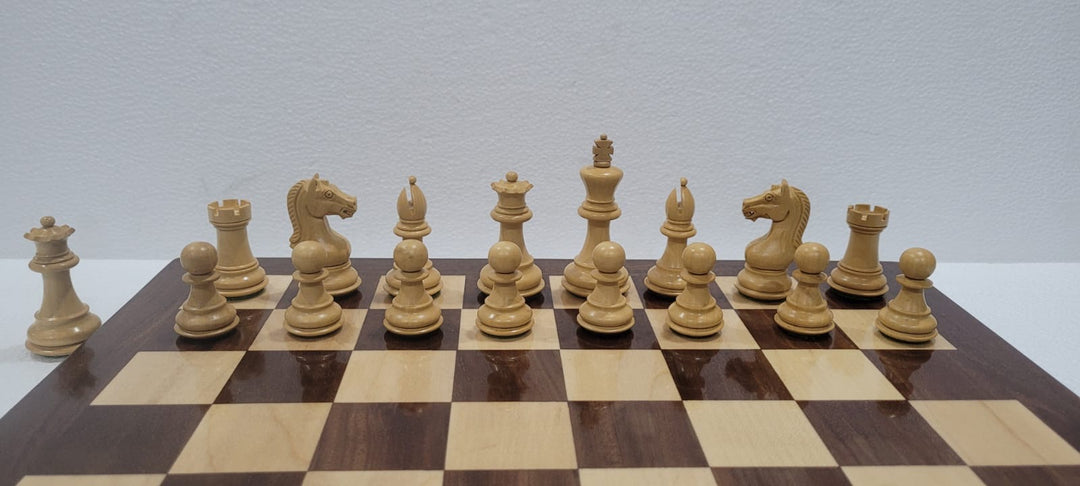 Limited Edition Anjan and Ebony Royal Chessmen Luxury Professional Chess Set