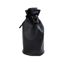 Black Leatherette Chess Storage Pouch
