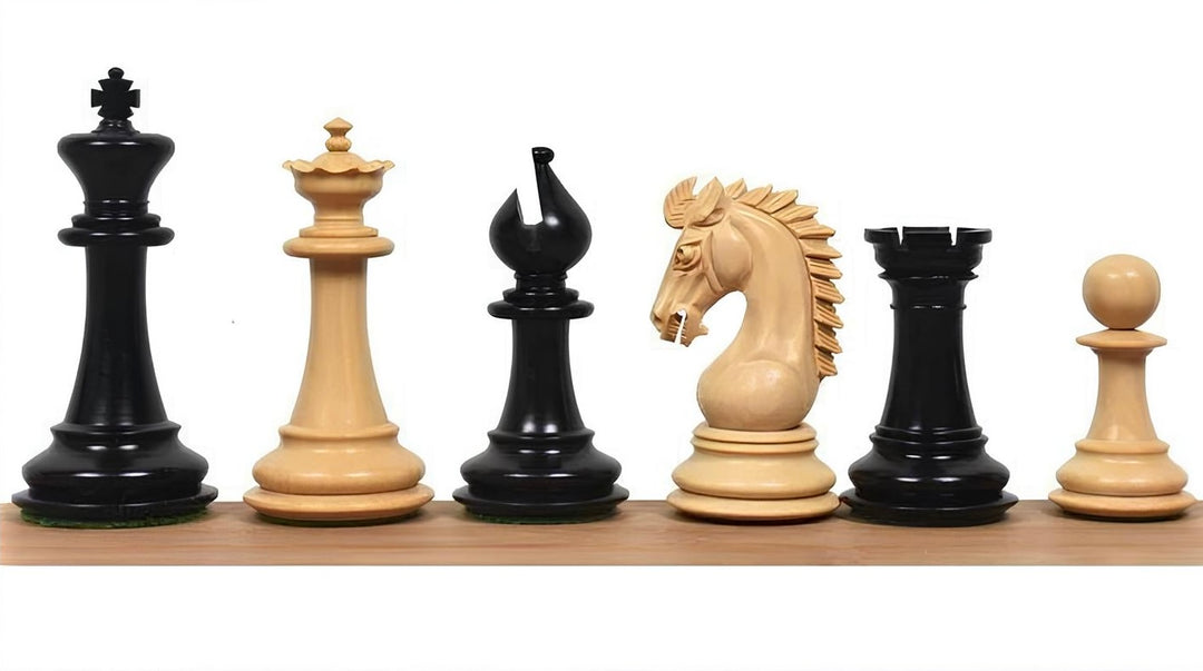 Ebonized Luxury Staunton Chess Pieces