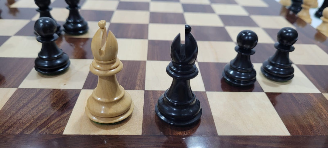 Limited Edition Anjan and Ebony Royal Chessmen Luxury Professional Chess Set