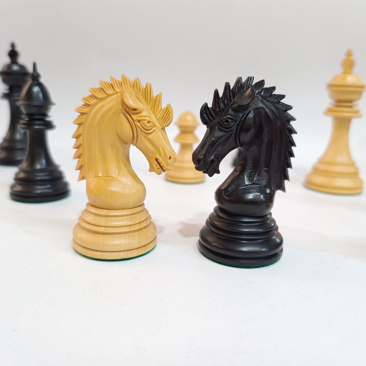 Luxury Staunton Chess Pieces - Ebony and Boxwood