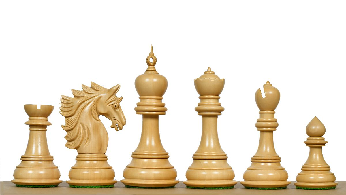 SHER-E-PUNJAB 4.6” King Luxury Triple Weighted Chess Set My Chess Sets
