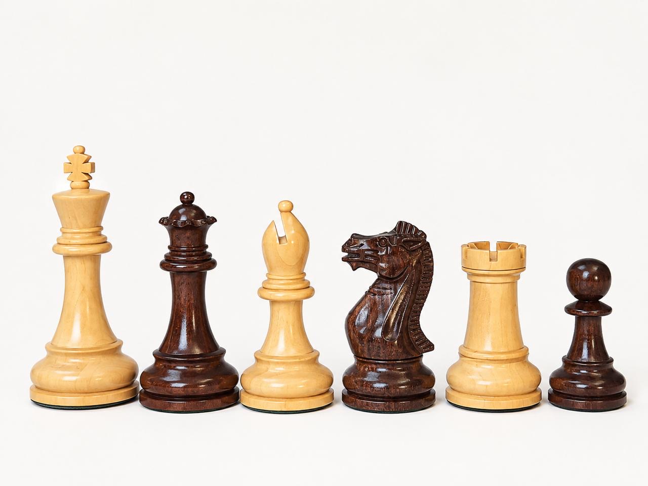 Luxury Staunton Wooden Chess Pieces - Boxwood & Anjan My Chess Sets