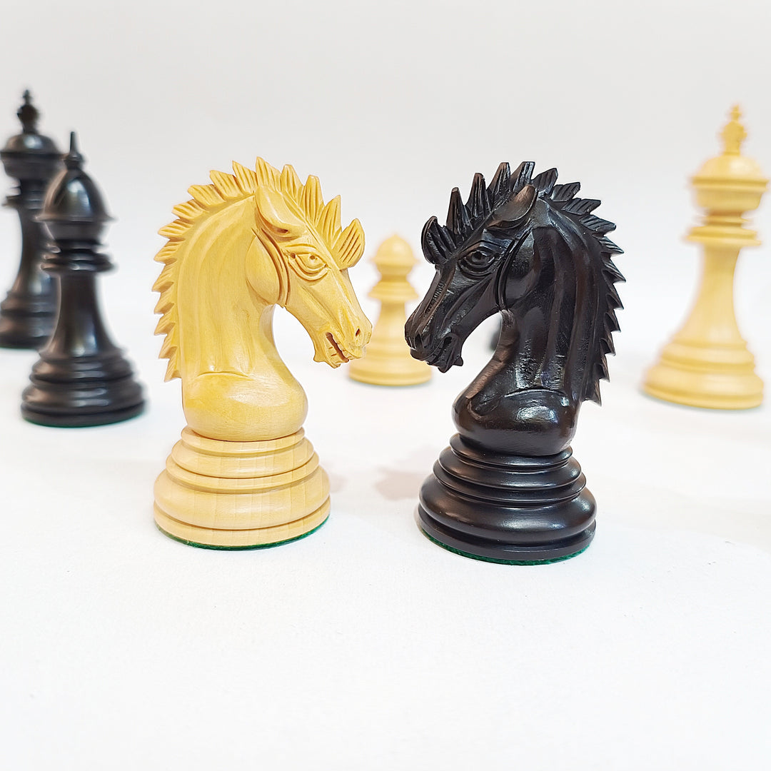 Luxury Staunton Chess Pieces - Ebony and Boxwood