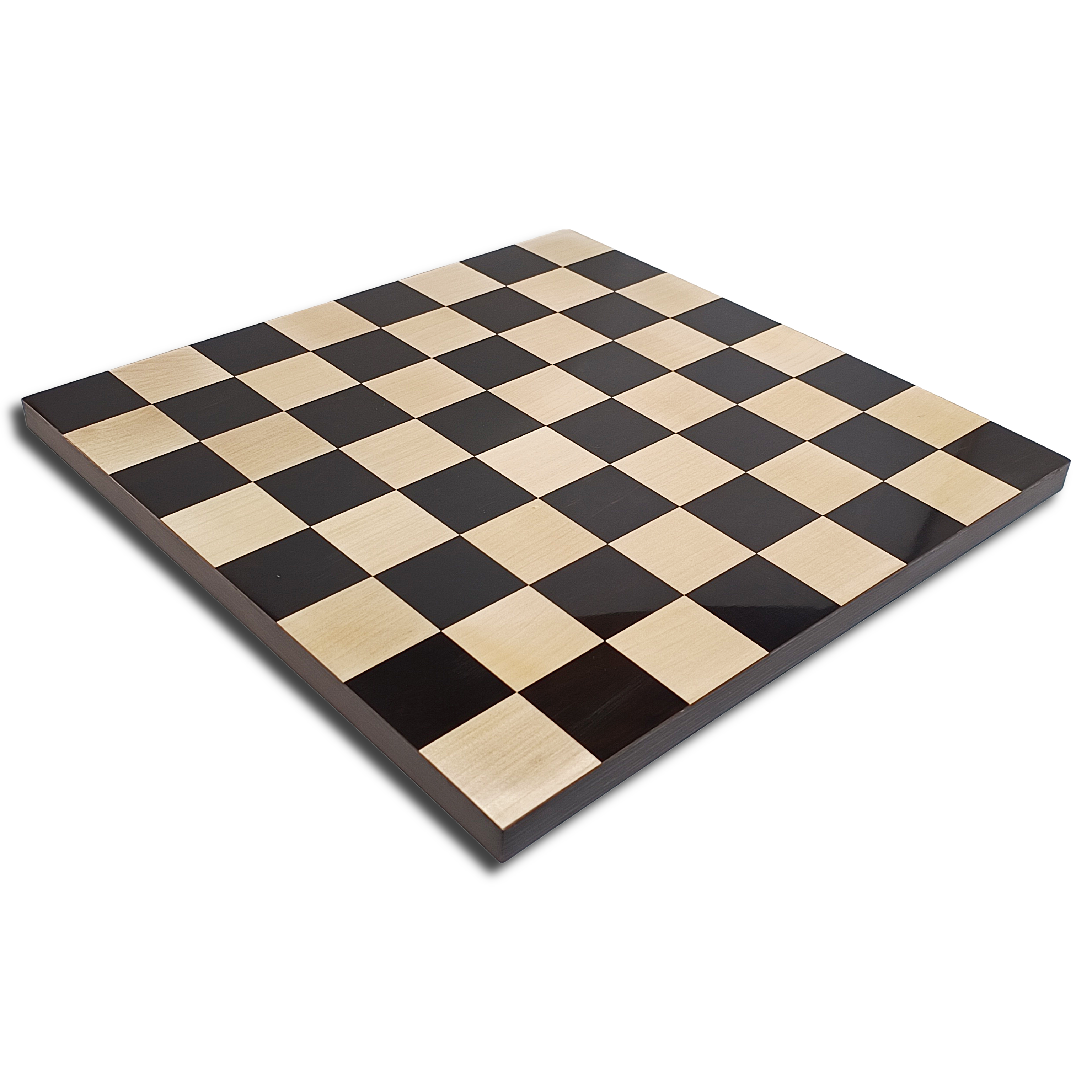 16″ Ebony & Maple Luxury Chess Board – 50mm Squares (2″ Squares) My Chess Sets