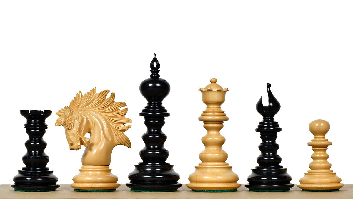 Tilted Knight Luxury Chess Pieces Set My Chess Sets