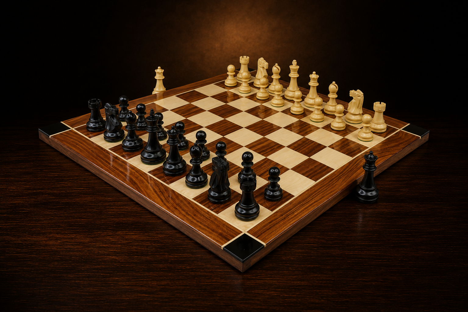 21” Professional Wooden Chess Set - Rosewood & Maplewood My Chess Sets