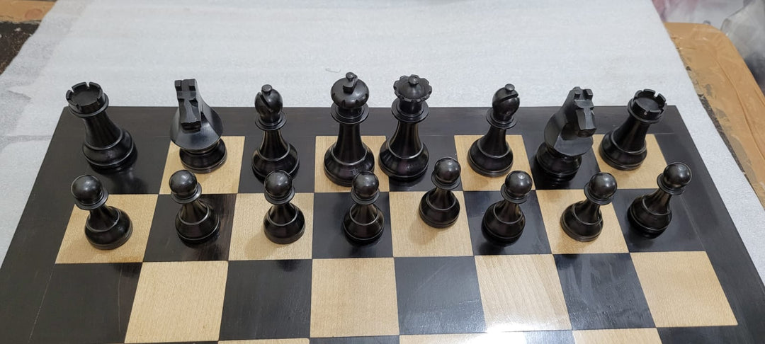 Special Edition Artist's Crafted Vintage Staunton Chess Set (BLACK)