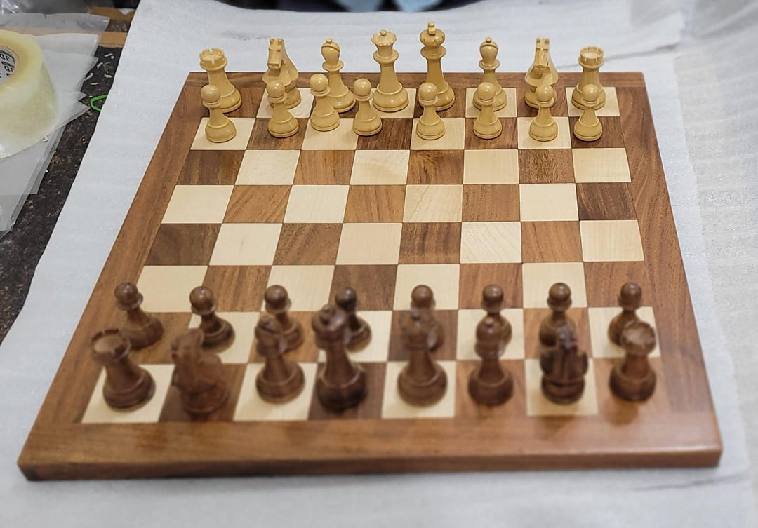 Special Edition Artist's Crafted Vintage Staunton Chess Set (BROWN)