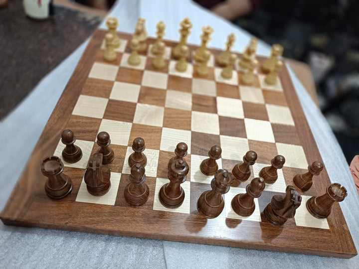 Special Edition Artist's Crafted Vintage Staunton Chess Set (BROWN)