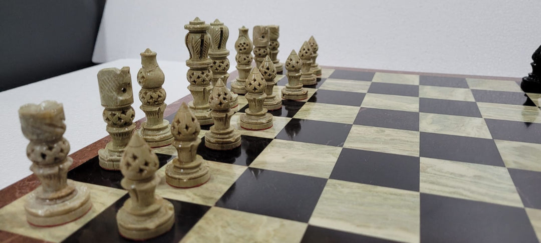 Antique Marble Chess Set