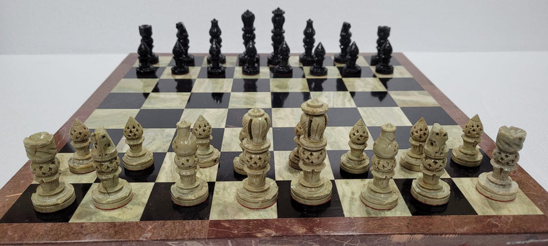 Antique Marble Chess Set