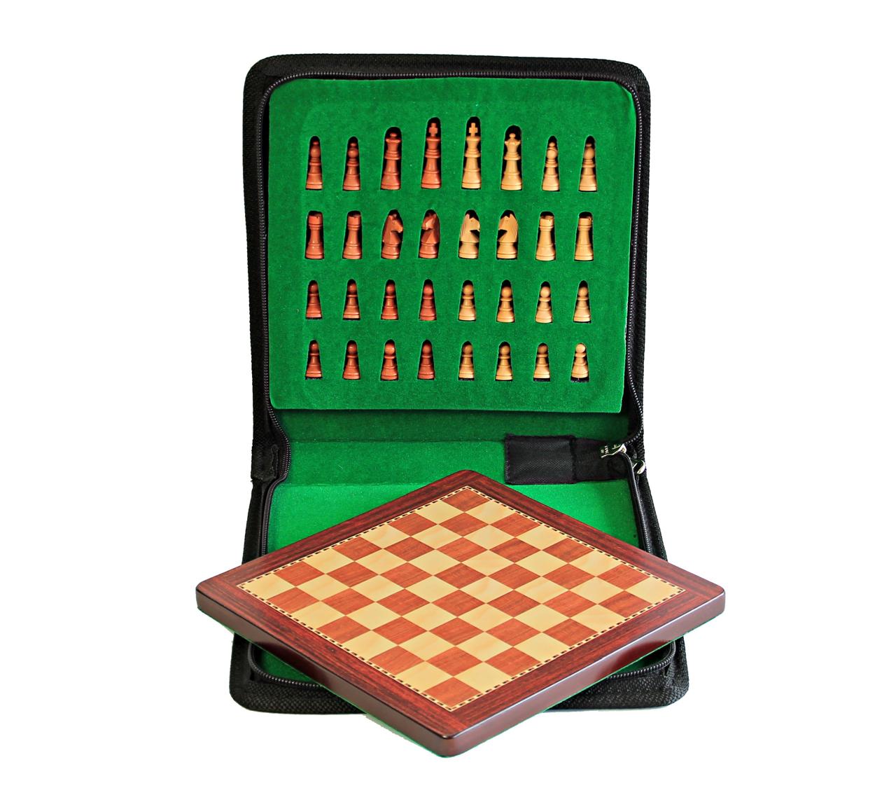 Classic Magnetic Travel Chess Set - Boxwood with Rosewood or Ebony My Chess Sets